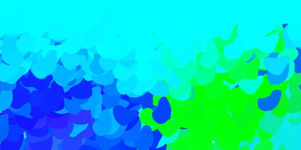 Albastru Deschis Model Vectorial Verde Forme Abstracte Forme Abstracte Colorate — Vector de stoc