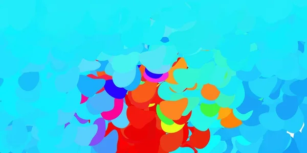Світло Блакитна Червона Векторна Текстура Фігурами Мемфіса Простий Дизайн Абстрактному — стоковий вектор