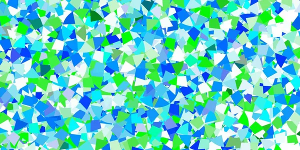Світло Blue Векторний Фон Полігональним Стилем Ілюстрація Набором Різнокольорових Трикутників — стоковий вектор