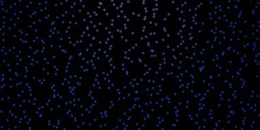 Renkli yıldızlı koyu mavi vektör arkaplan. Yıldızlı modern geometrik soyut çizim. Cep telefonları için tema.