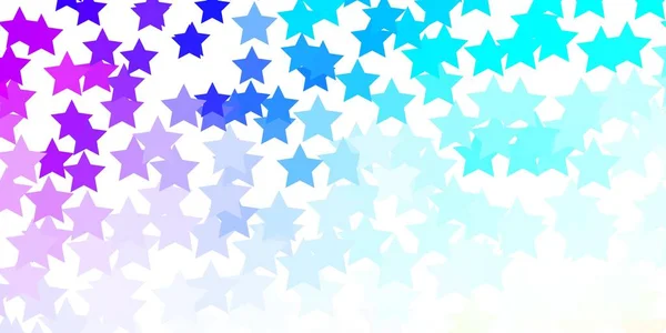 Světlý Vícebarevný Vektorový Obrazec Abstraktními Hvězdami Dekorativní Ilustrace Hvězdami Abstraktní — Stockový vektor