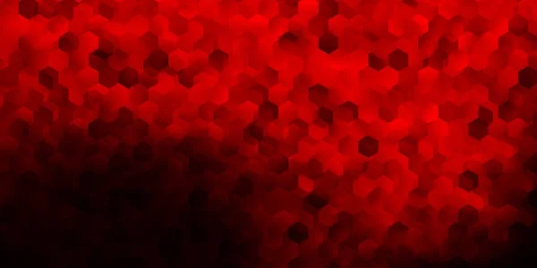 Dark Red Vector Layout Shapes Hexagons Modern Abstract Illustration Hexagonal — Stock Vector
