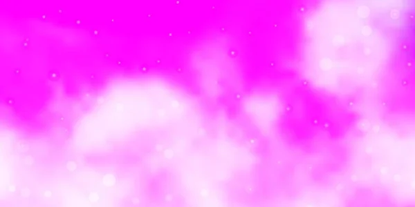 Light Purple Vector Pattern Abstract Stars — Stock Vector