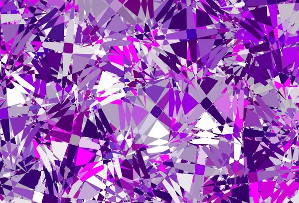 多角形をした濃いピンクのベクトルパターン 三角形 形を持つ壮大な抽象的なイラスト Cm用テンプレート — ストックベクタ