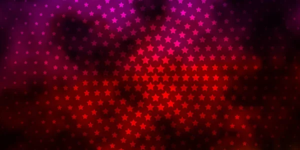 Темно Розовая Желтая Векторная Текстура Красивыми Звездами — стоковый вектор
