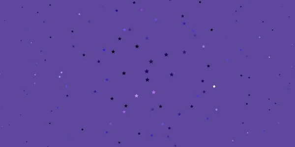 明亮恒星的暗紫色矢量布局 — 图库矢量图片