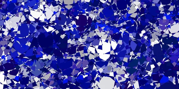 Светло Голубая Векторная Текстура Случайными Треугольниками Иллюстрация Абстрактными Красочными Треугольными — стоковый вектор