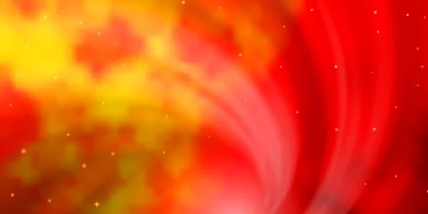 Светло Оранжевый Векторный Рисунок Абстрактными Звездами Красочная Иллюстрация Абстрактными Градиентными — стоковый вектор
