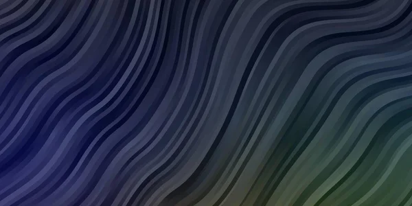 Тёмный Многоцветный Векторный Рисунок Кривыми Линиями Абстрактная Градиентная Иллюстрация Кривыми — стоковый вектор