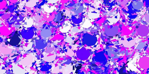 Lichtpaarse Roze Vectorlay Out Met Driehoekvormen Slimme Abstracte Illustratie Met — Stockvector