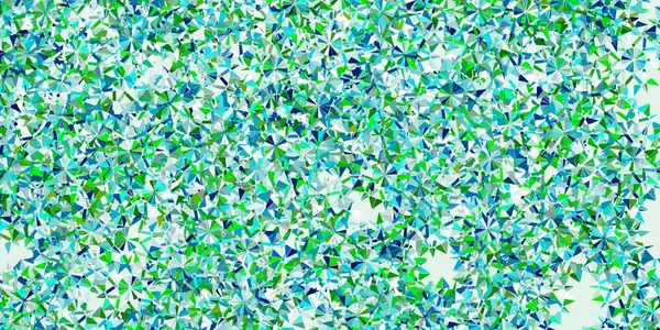 Disposition Vectorielle Bleu Clair Jaune Avec Beaux Flocons Neige Illustration — Image vectorielle