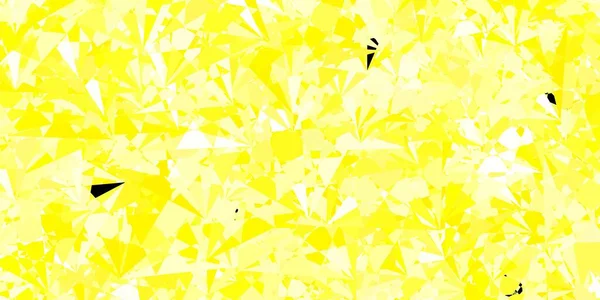 三角形の濃い黄色のベクトル背景 三角形 線で抽象的なスタイルでシンプルなデザイン 壁紙の模様 — ストックベクタ