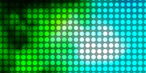 ライトブルー 円と緑のベクトルレイアウト — ストックベクタ