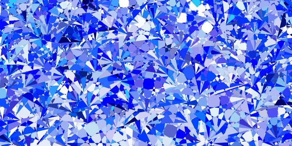 Açık Pembe Üçgen Formlu Mavi Vektör Düzeni Soyut Renkli Üçgen — Stok Vektör