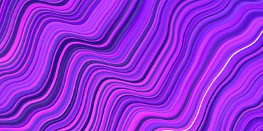 Açık Mor, kıvrımlı pembe vektör şablonu. Rengarenk çizgileri ve şekilleri olan parlak bir örnek. Kullanıcı Arayüzü tasarımınız için şablon.