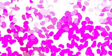 Soyut şekilli açık pembe vektör deseni. Soyut tarzda, gradyan formlarda basit tasarım. Web siteniz için basit illüstrasyon.