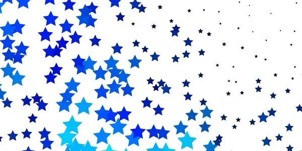 Modelo Vetor Azul Claro Com Estrelas Néon — Vetor de Stock