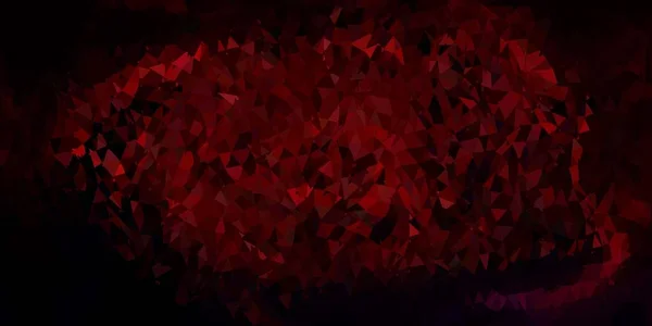 Fond Triangle Abstrait Vecteur Rouge Foncé Illustration Intelligente Dans Style — Image vectorielle