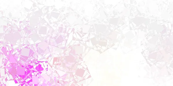 Hellrosa Vektorhintergrund Mit Dreiecken Dreiecksformen Mit Farbenfrohem Verlauf Abstrakten Stil — Stockvektor