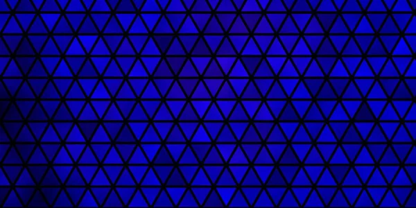 Patrón Vectorial Azul Oscuro Con Estilo Poligonal Ilustración Con Conjunto — Archivo Imágenes Vectoriales