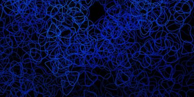 Kaotik şekilli koyu mavi vektör arkaplanı. Soyut tarzda renkli şekilli bir illüstrasyon. Cep telefonları için arka plan.