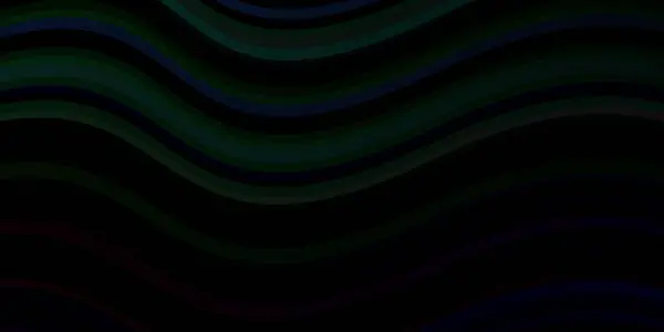 Σκούρο Πολύχρωμο Διανυσματικό Φόντο Τόξα Πολύχρωμη Απεικόνιση Αφηρημένο Στυλ Λυγισμένες — Διανυσματικό Αρχείο