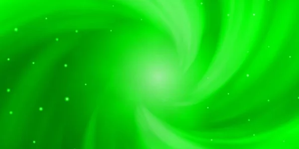Světle Zelený Vektorový Obrazec Abstraktními Hvězdami — Stockový vektor