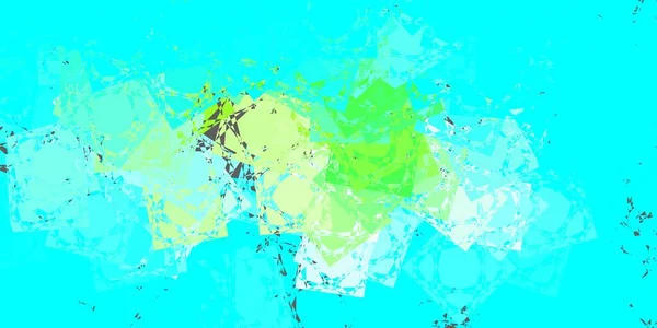 Hellblauer Grüner Vektorhintergrund Mit Dreiecken Linien Dreiecksformen Mit Farbenfrohem Verlauf — Stockvektor