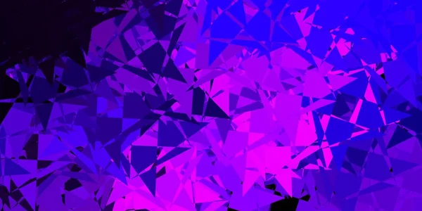 Σκούρο Μωβ Ροζ Διάνυσμα Φόντο Τρίγωνα Γραμμές Εικονογράφηση Αφηρημένα Πολύχρωμα — Διανυσματικό Αρχείο