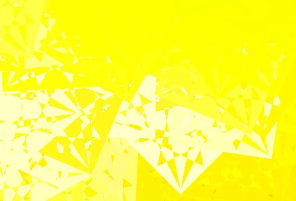 Светло Желтая Векторная Компоновка Треугольными Формами Умная Абстрактная Иллюстрация Треугольными — стоковый вектор