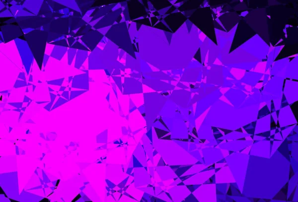 带有三角形形状的深紫色矢量模板 带有抽象的彩色三角形形状的说明 登陆页材料 — 图库矢量图片