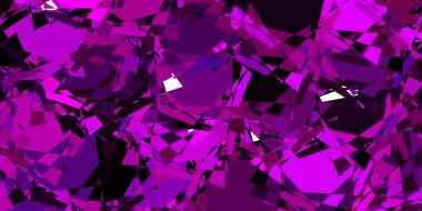 Üçgenli açık pembe vektör arkaplanı. Modern tarzda üçgen şekilli akıllı soyut çizimler. İniş sayfaları.