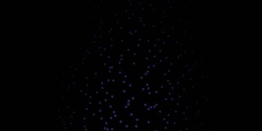 Koyu pembe, küçük ve büyük yıldızlı mavi vektör arkaplan.