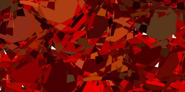Hellgrünes Rotes Vektormuster Mit Polygonalen Formen Prächtige Abstrakte Illustration Mit — Stockvektor