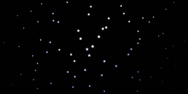 Dunkelrosa Blaues Vektormuster Mit Abstrakten Sternen — Stockvektor