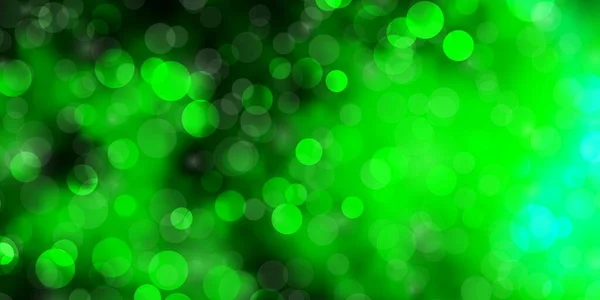 Ljusblå Grön Vektor Layout Med Cirklar — Stock vektor