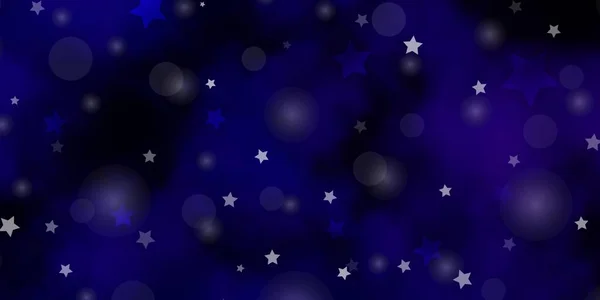 Темно Фиолетовая Векторная Текстура Кругами Звездами — стоковый вектор