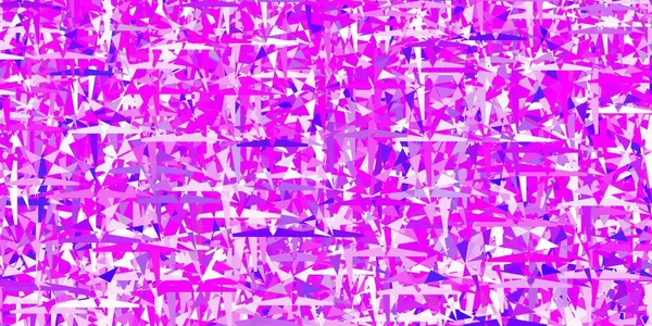 Luz Púrpura Textura Vectorial Rosa Con Estilo Triangular Diseño Decorativo — Vector de stock