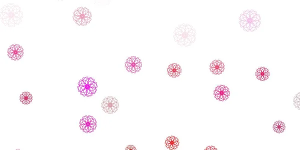 Светло Розовое Векторное Натуральное Произведение Искусства Цветами Абстрактная Иллюстрация Цветами — стоковый вектор