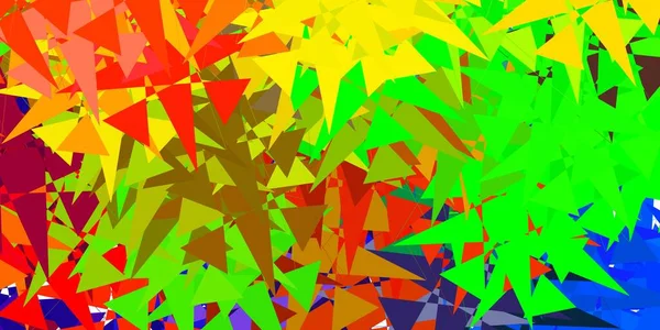 Licht Multicolor Vector Achtergrond Met Driehoeken Slimme Abstracte Illustratie Met — Stockvector