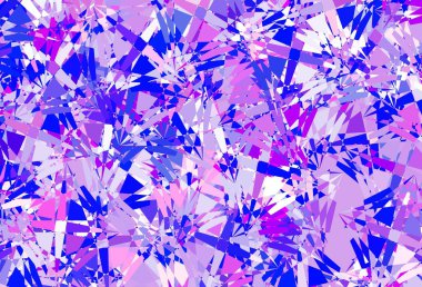 Açık mavi, üçgen formlu sarı vektör düzeni. Renkli üçgenler aralığıyla soyut bir illüstrasyon. Duvar kağıtları için desen.