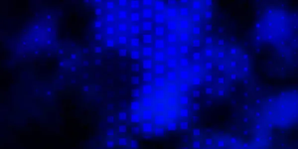 Темний Векторний Візерунок Blue Квадратному Стилі — стоковий вектор