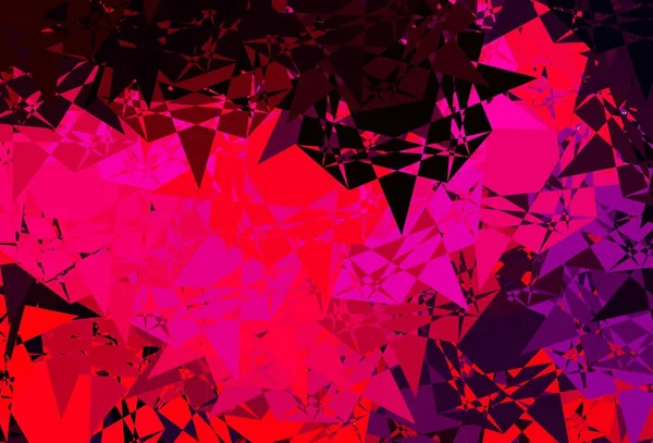 Dark Pink Layout Vetorial Amarelo Com Formas Triangulares Ilustração Abstrata — Vetor de Stock
