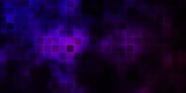 Çizgileri, dikdörtgenleri olan koyu mor vektör düzeni. Soyut tarzda dikdörtgenleri olan modern tasarım. Web siteleri, iniş sayfaları için desen.