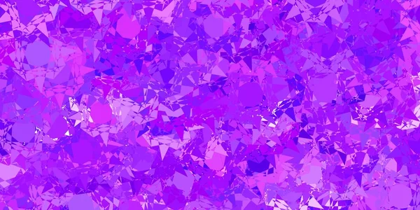 Diseño Vector Púrpura Claro Con Formas Triangulares Magnífica Ilustración Abstracta — Vector de stock