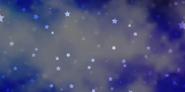 Diseño Vectorial Púrpura Claro Con Estrellas Brillantes — Vector de stock