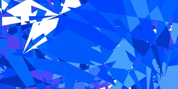 Dunkelrosa Blauer Vektorhintergrund Mit Dreiecken Einfaches Design Abstrakten Stil Mit — Stockvektor