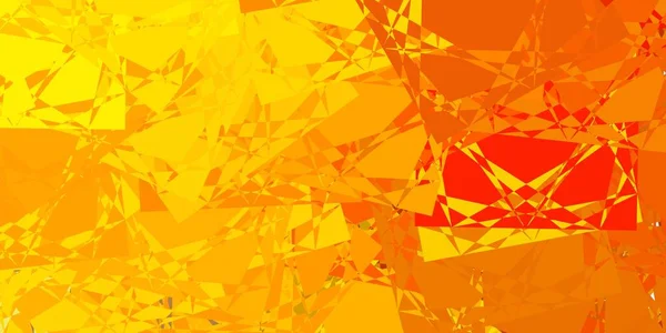 Темно Желтый Векторный Узор Многоугольными Вставками Выдающаяся Абстрактная Иллюстрация Диапазоном — стоковый вектор