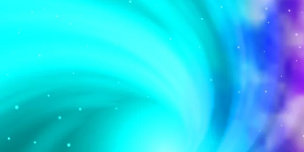 Hellrosa Blaue Vektorschablone Mit Neonsternen — Stockvektor