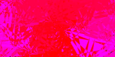 Koyu pembe, üçgen şekilli kırmızı vektör şablonu. Üçgen şekilli, şekilli muhteşem soyut çizimler. Duvar kağıtlarınız için tasarım.